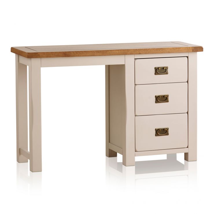 Kemble 3 Drawer Painted Dressing Table in Rustic Oak