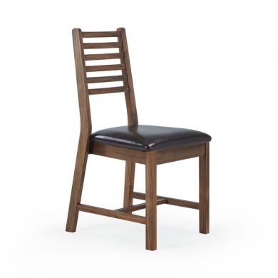 Detroit Brown Leather Dining Chair
