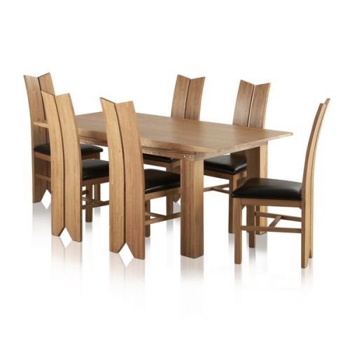 Dining Table and 6 Chairs | Dining Sets | Oak Furnitureland