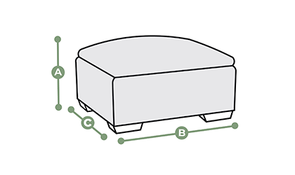 Ashby Footstool Dimensions