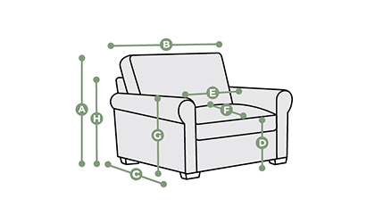 Evie Armchair Dimensions