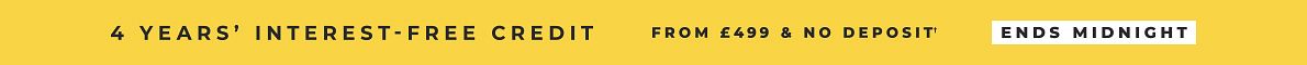 Interest-free credit, from £499*
