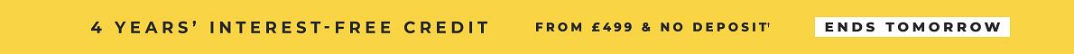 Interest-free credit available, from £499*