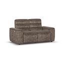 Cohen 2 Seater Electric Recliner in Dapple Chocolate Fabric