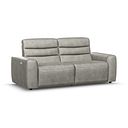 Cohen 3 Seater Electric Recliner in Virgo Platinum Leather