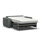 Cohen 3 Seater Sofa Bed in Miller Grey Fabric