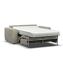 Cohen 3 Seater Sofa Bed in Miller Taupe Fabric
