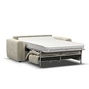 Cohen 3 Seater Sofa Bed in Plush Beige Fabric