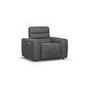 Cohen Electric Recliner Armchair in Miller Grey Fabric