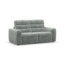 Cohen Group 8 Electric Recliner in Plush Silver Fabric