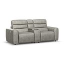 Cohen Group 8 Electric Recliner with 1 console in Virgo Platinum Leather