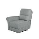 Colorado Left Arm Static Module in Santos Steel Fabric