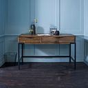 Detroit Solid Hardwood and Metal Laptop Desk