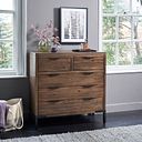 Detroit Solid Hardwood and Metal 2+3 Chest of Drawers