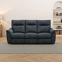 Aldo 3 Seater Recliner Sofa in Dexter Shadow Fabric