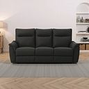 Aldo 3 Seater Recliner Sofa in Storm Leather