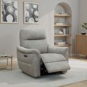 Aldo Recliner Armchair in Dexter Stone Fabric