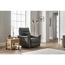 Aldo Recliner Armchair in Elephant Grey Leather