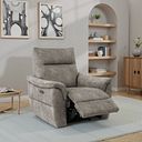 Aldo Recliner Armchair in Marble Mink Fabric