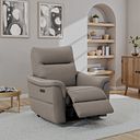 Aldo Recliner Armchair in Oyster Leather