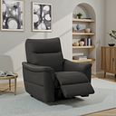 Aldo Recliner Armchair in Storm Leather
