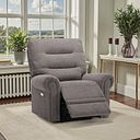 Eastbourne Recliner Armchair with USB in Andaz Charcoal Fabric