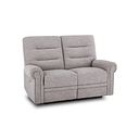 Eastbourne Recliner 2 Seater with USB in Andaz Silver Fabric