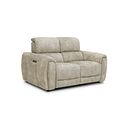 Arabella 2 Seater Power Recliner Sofa in Marble Cream Fabric
