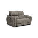 Arabella 2 Seater Power Recliner Sofa in Marble Mink Fabric