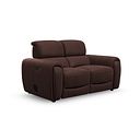 Arabella 2 Seater Power Recliner Sofa with Power Headrest and Speakers in Chestnut Leather