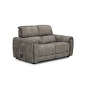 Arabella 2 Seater Power Recliner Sofa with Power Headrest and Speakers in Marble Mink Fabric