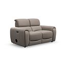 Arabella 2 Seater Power Recliner Sofa with Power Headrest and Speakers in Oyster Leather
