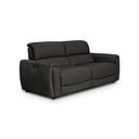 Arabella 3 Seater Power Recliner Sofa in Storm Leather