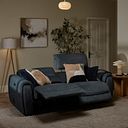 Arabella 3 Seater Power Recliner Sofa with Power Headrest and Speakers in Dexter Shadow Fabric