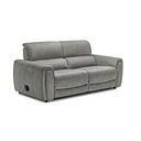 Arabella 3 Seater Power Recliner Sofa with Power Headrest and Speakers in Dexter Stone Fabric