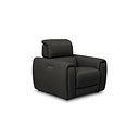 Arabella Power Recliner Armchair with Adjustable Power Headrest in Storm Leather