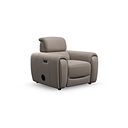Arabella Power Recliner Armchair with Power Headrest and Speakers in Oyster Leather