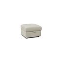Arabella Storage Footstool in Bone China Leather