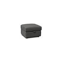 Arabella Storage Footstool in Elephant Grey Leather