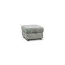 Arabella Storage Footstool in Marble Silver Fabric