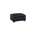 Arlington Storage Footstool in Blue Leather