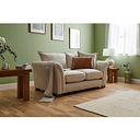 Ashby 2 Seater High Back Sofa in Cream fabric