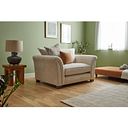 Ashby High Back Loveseat in Cream fabric