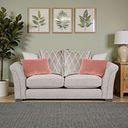 Ashby 3 Seater Pillow Back Sofa in Ivory fabric
