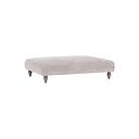 Ashby Footstool in Ivory fabric