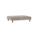 Ashby Footstool in Linen fabric