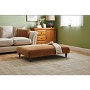 Ashby Footstool in Pecan fabric