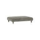 Ashby Footstool in Platinum fabric