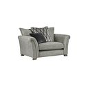 Ashby Pillow Back Loveseat in Platinum fabric