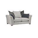 Ashby 2 Seater Pillow Back Sofa in Silver fabric